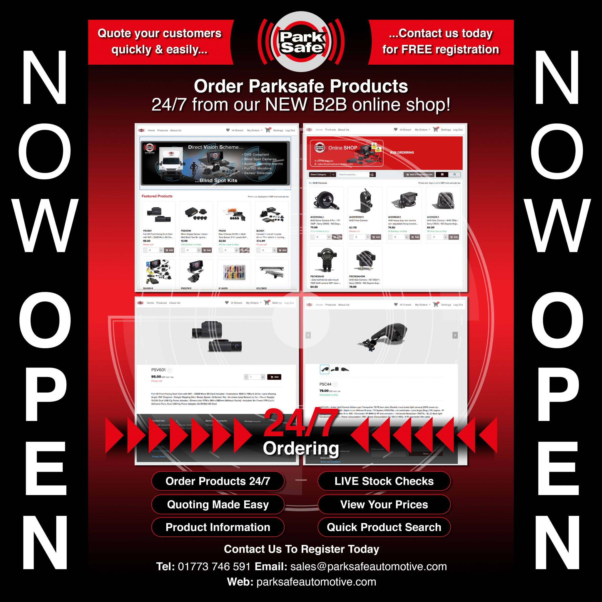 Parksafe B2B Online Shop Launch