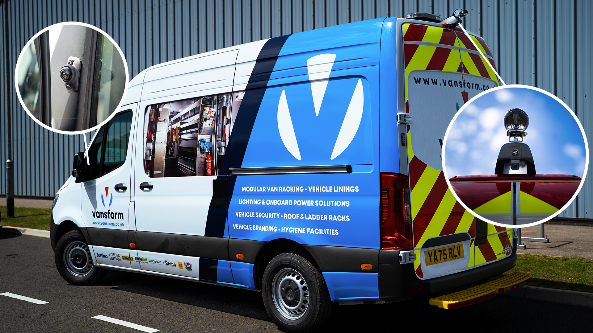 Van with safety systems by parksafe group